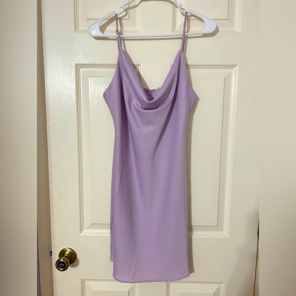 Urban Outfitters Silk Light Purple Dress